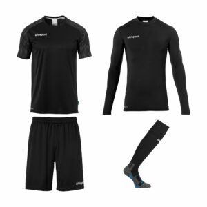 Reaction goalkeeper set noir uhlsport