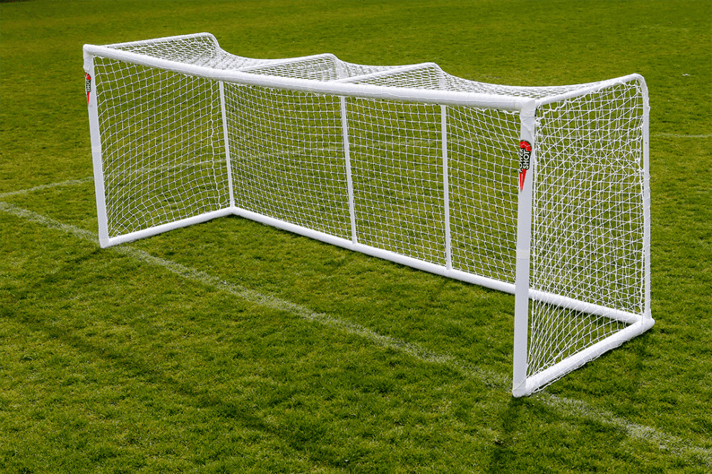 But De Football POWERSHOT 2,4m X 1,6m - Version Stadium Avec Lucarnes, Ultra Résistant