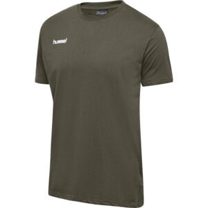 T-shirt Manches Courtes Hummel – Coton Extensible, Logo Imprimé, Coupe Classique, Pour Homme, Décontracté Et Confortable