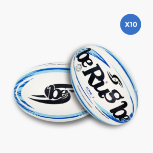Lot de 10 ballons de rugby entraînement BeRugbe Alpha T3