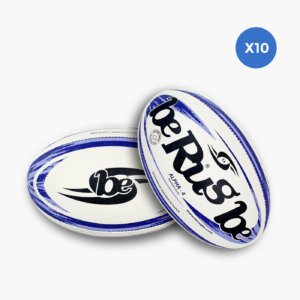 Lot de 10 ballons de rugby entraînement BeRugbe Alpha T4