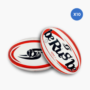 Lot de 10 ballons de rugby entraînement BeRugbe Alpha T5