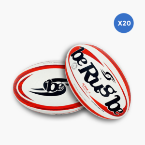 Lot de 20 ballons de rugby entraînement BeRugbe Alpha T5