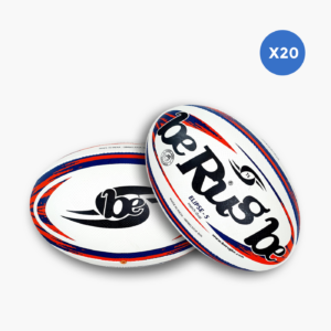 Lot de 20 ballons de rugby match BeRugbe Elipse T5