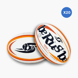 Lot de 20 ballons de rugby entraînement BeRugbe Gamma T3