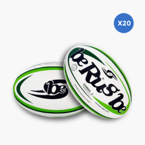Lot de 20 ballons de rugby entraînement BeRugbe Gamma T5