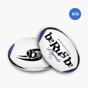 Lot de 10 ballons de rugby match BeRugbe Légende T5