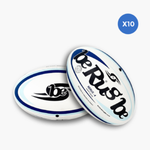 Lot de 10 ballons de rugby match BeRugbe Nerus T4