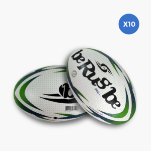 Lot de 10 ballons de rugby compétition BeRugbe Pro + Dual T5