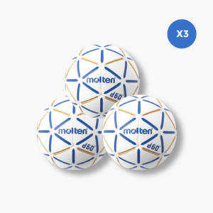 Lot de 3 ballons de handball match Molten D60 T3